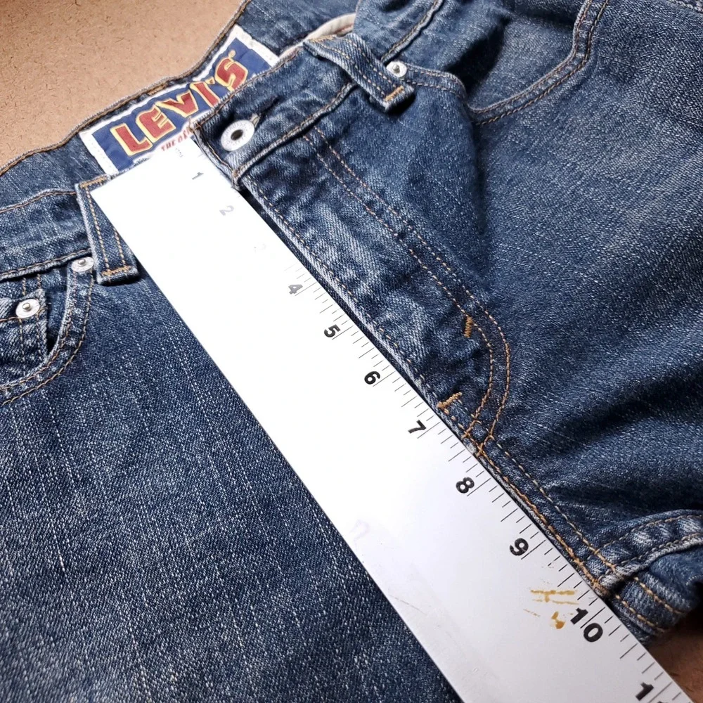 Levis 511 Skinny Denim Cutoff Shorts Men 33 Dark Blue Indie Grunge Skate Jorts